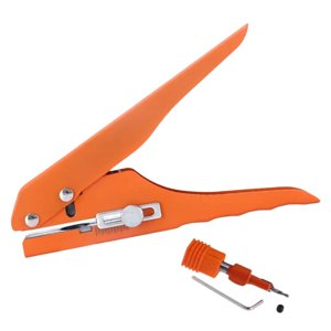 Magideal - Perforadora De Un Solo Orificio, Perforadora De Alta Resistencia, Perforadora De Papel Que Ahorra Mano De Obra, Perforadora De Metal Para Tarjetas De , 8Mm Con Taladro