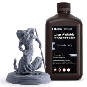 Impresora 3D De Resina Elegoo, Lavable En Agua, 2 Kg, Gris, 405 Nm, Lcd
