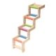 thumbnail image 4 of Escalera de madera para pájaros, soporte para ejercicios de masticación de escalada, puente de madera para pájaros para periquitos pinzones, cacatúas L, 4 of 5