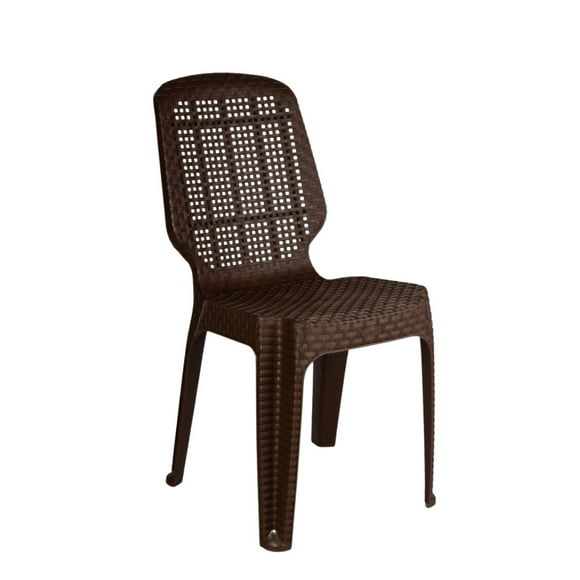 Silla Simil Ratan Marron