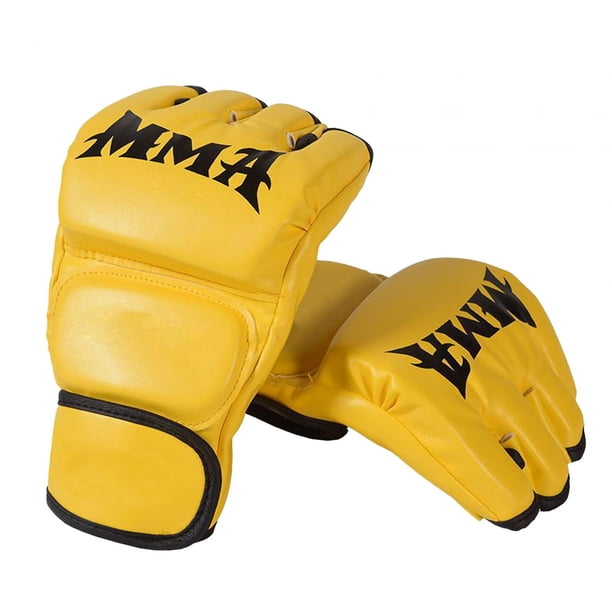Guantes de artes marciales, guantes de Kickboxing, medio , absorción de impacto, guantes de boxeo portátiles, guantes MMA para Karate MMA Sparring