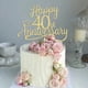 thumbnail image 1 of Decoraciones para tartas Sleyberoy con purpurina para feliz 40 aniversario (40 unidades doradas), 1 of 8