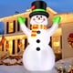thumbnail image 1 of Muñeco de nieve gigante FunFanso inflable navideño de 2,1 m con luces LED, 1 of 6