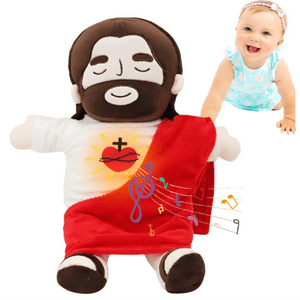 Genérico - Peluche Jesús Con Sonido, Luces Y Respiración Realista 40Cm