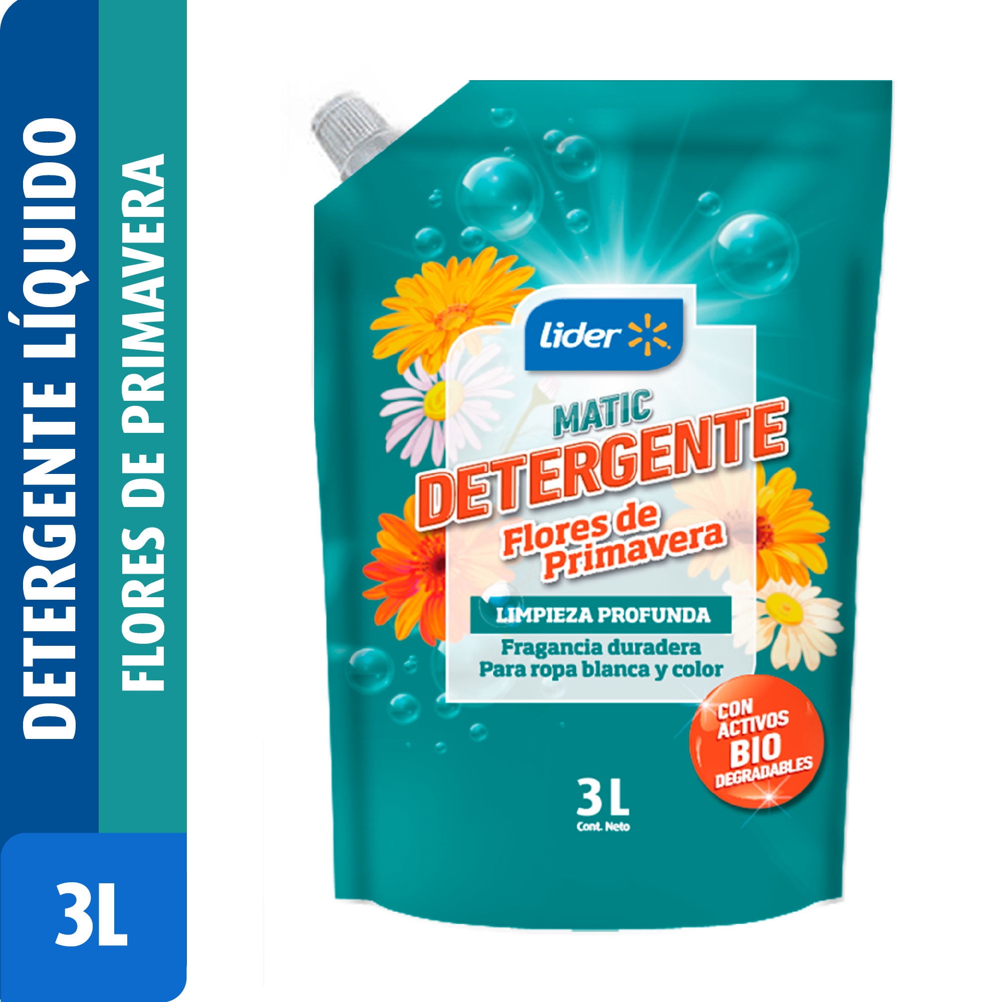 Detergente Líquido Flores De Primavera Doypack 3 L Lider