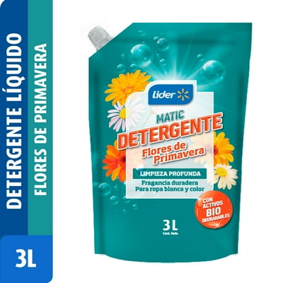 Detergente Líquido Flores De Primavera Doypack 3 L Lider