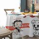 thumbnail image 3 of Betty Boop Mantel Redondo con Estampado Icónico de Temática, Se Adapta a la Mayoría de Mesas, Fácil de Cuidar, Regalo Perfecto para Aficionados, Amigos y Familia.180cm, 3 of 5