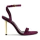 thumbnail image 2 of Sandalia de tacón Nine West Reina2 para mujer, terciopelo morado, talla 8, 2 of 2