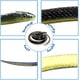 thumbnail image 4 of 10 serpientes de goma falsas realistas, negras, que parecen reales, para bromas. Serpiente cobra de 124 cm de largo., 4 of 7