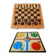 thumbnail image 1 of Ajedrez de Madera Plegable 39 cm + Backgammon + Ludo 30 cm Set Juegos de Mesa 3 en 1 C.Mend, 1 of 12