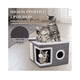 thumbnail image 3 of Casa Iglu Para Gatos Cama Michis Plegable Con Cojin Pompon, 3 of 6