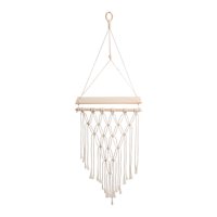 Bothyi - Bohemian Boho Wall Shelf Macrame Decoración Para El Hogar Decoración De La Habitación Tapiz Boda