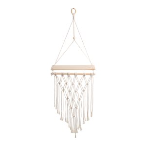 Bothyi - Bohemian Boho Wall Shelf Macrame Decoración Para El Hogar Decoración De La Habitación Tapiz Boda