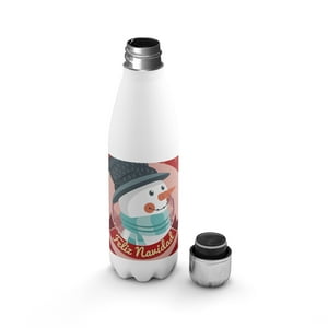Creango - Botella Agua Termica Navidad 2 De Acero Inoxidable