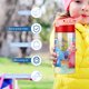 thumbnail image 5 of Billy Bam BamBotella de Agua con Tapa Pop Top de Un Toque, Acero Inoxidable, a Prueba de Fugas, para Deportes, Botella Infantil rosa 12 oz, 5 of 6