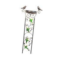 Ioensy - Trellis Bird Bath Backyard Decoración Vintage Bath Bath Bail Para El Colibrí