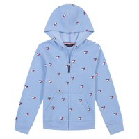 Sudadera Con Capucha Tommy Hilfiger, Forro Polar Con Cierre Completo Para Niñas De 16 Años