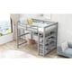 thumbnail image 3 of Full Size Loft Bed with Storage Shelves and Under-bed Desk, Gray(OLD SKU SM000246AAE-1), 3 of 3