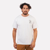 Polera Manga Corta Hombre Mochilera Blanca Atakama Outdoor