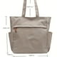 thumbnail image 4 of Women's Minimalist Tote Bag, Solid Color Casual Shoulder Bag, All-Match Bag For School, 4 of 5