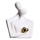 thumbnail image 1 of Estatua Abstracta De Amante, Artesanías Creativas Nórdicas Para Gabinete, Escritorio, Oficina, Abrazo Blanco, 1 of 5