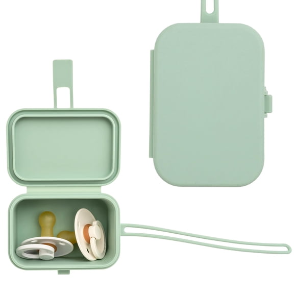 Estuche de silicona para chupetes Baby's Aid, apto para lavavajillas, color salvia