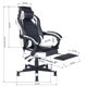 thumbnail image 3 of Silla Gamer Reclinable 150° con Reposapiés Blanco Negro, 3 of 6