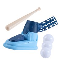 Bothyi - Máquina De Lanzamiento De Béisbol Para Niños, Juguete Con Pedal, Color Azul