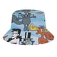 thumbnail image 1 of El Show de Rocky y Bullwinkle Sombrero bucket para adultos, gorra de protección solar, sombrero de pescador plegable para viajes al aire libre, pesca y actividades de verano, 1 of 6