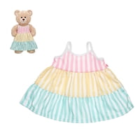 Build A Bear - Vestido Largo Líneas Build-A-Bear
