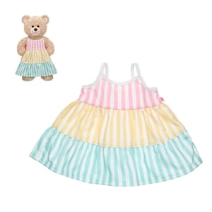 Build A Bear - Vestido Largo Líneas Build-A-Bear