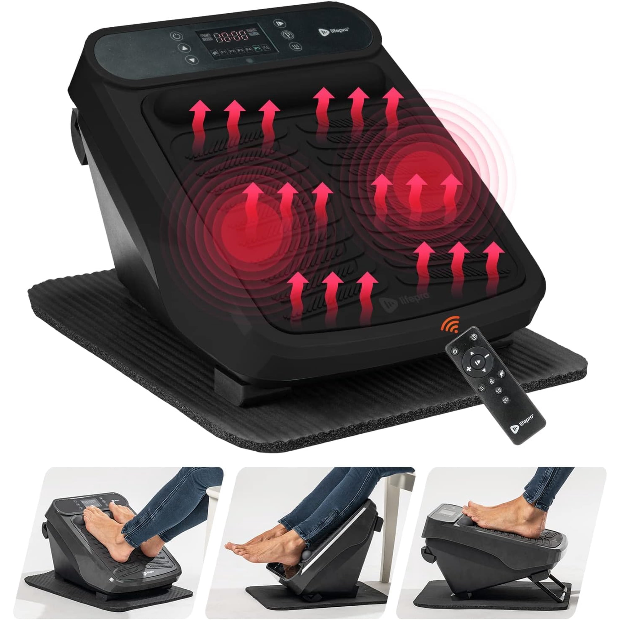 Masajeador De Pies Lifepro Vibracare Para Terapia De Pantorrillas Y Pies