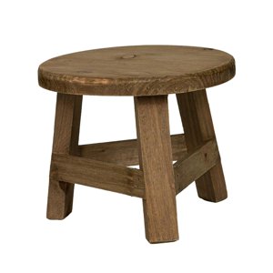 Ioensy - Mini Taburete De Madera, Soporte Para Plantas, Estante Para Macetas Para Mesa De Oficina, Interior Y Exterior