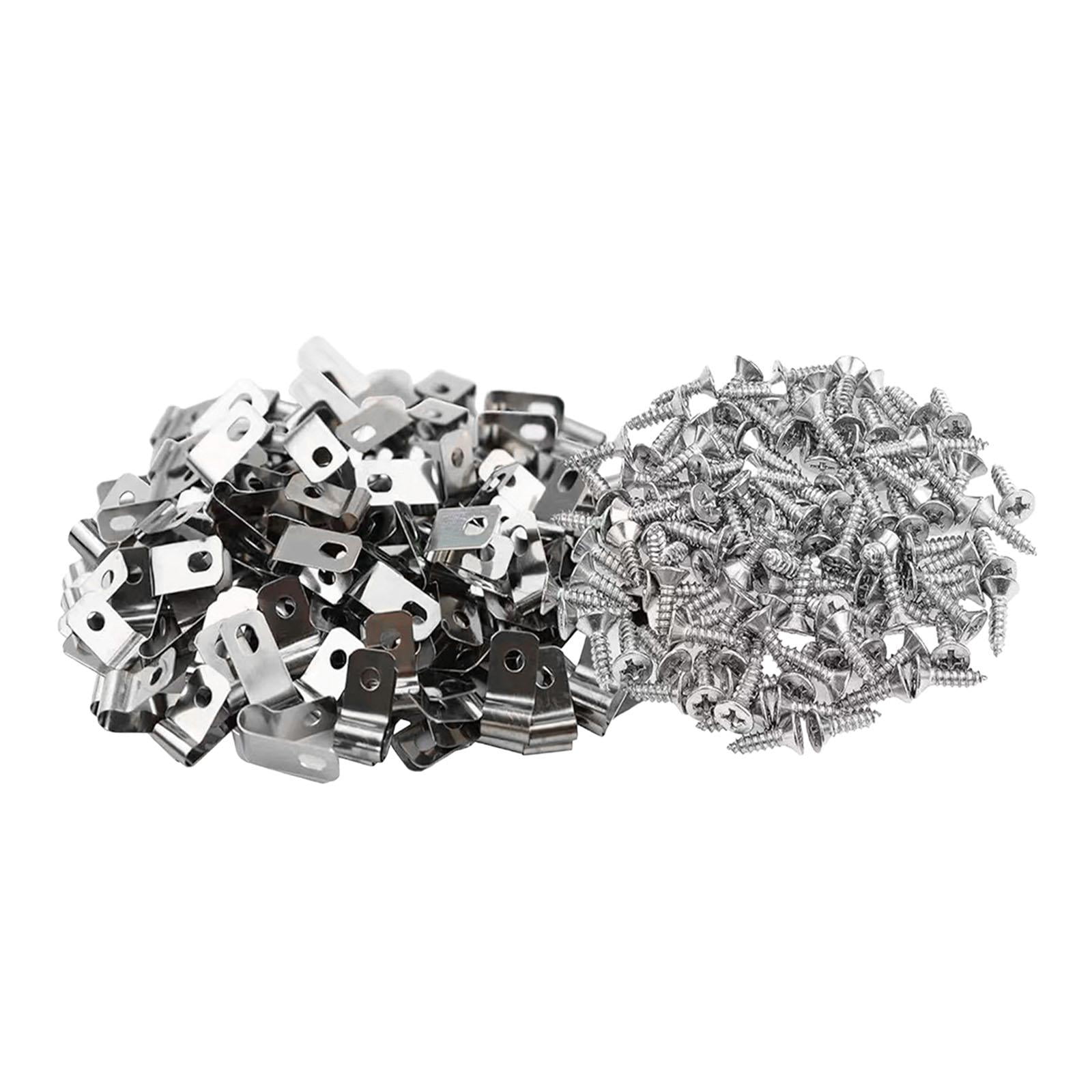 Magideal - Abrazaderas De Alambre Para Cerca Con Tornillos, Abrazadera Para Cerca De Cable Soldado, Fácil De Instalar Para Hogares, Oficinas, Accesorio De Acero