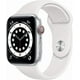 thumbnail image 1 of Apple Watch Series 6 44mm GPS + Celular Aluminio Plata Correa Blanca 32GB - Reacondicionado, 1 of 3