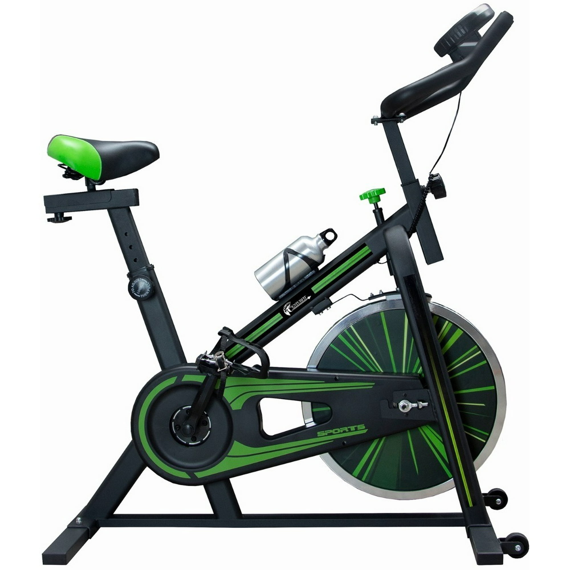 Bicicleta Spinning Estática Centurfit Mkz-Jinyuan10Kg Color Negro Y Verde