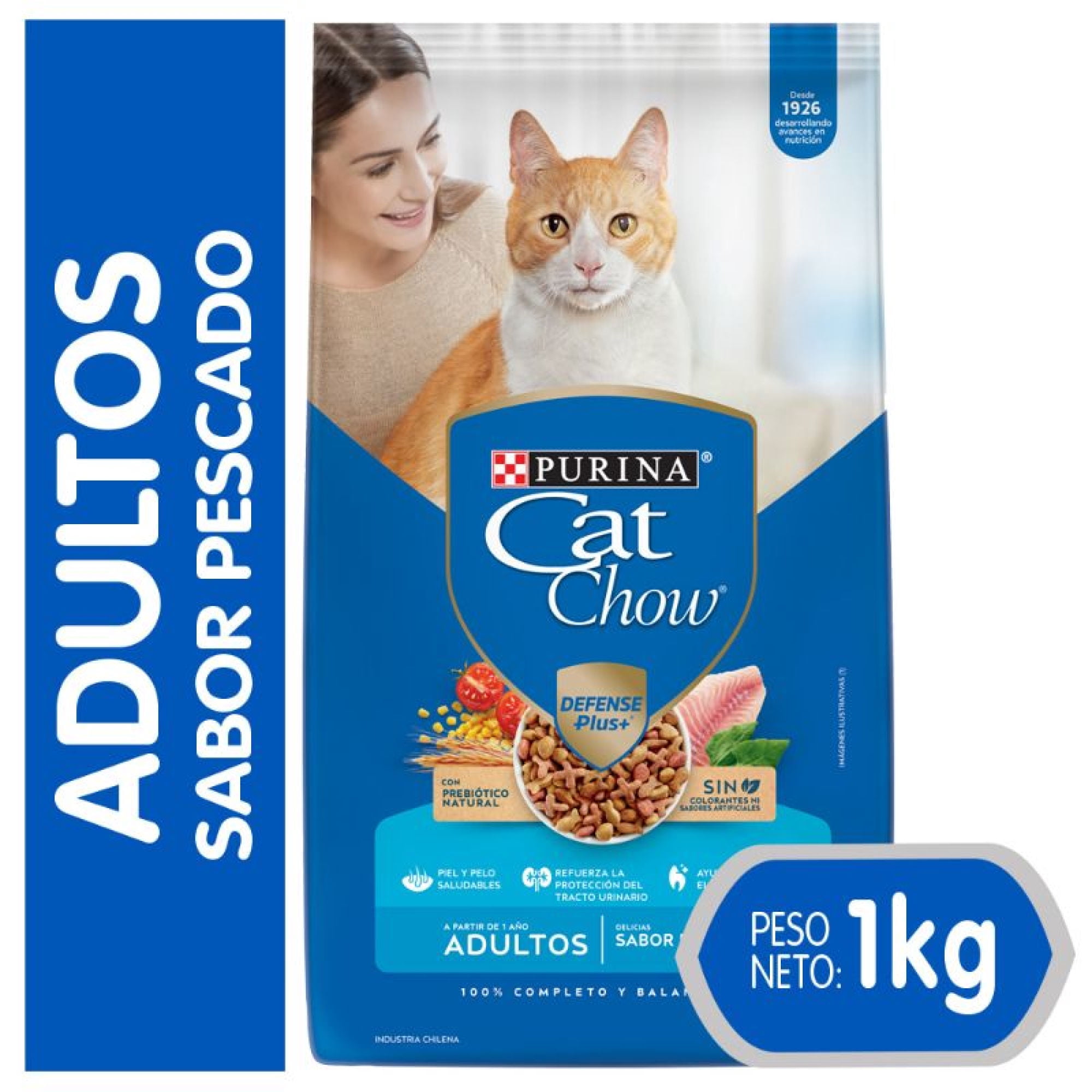 Alimento Seco Gato Adulto Sabor Pescado Bolsa 1 Kg Cat Chow