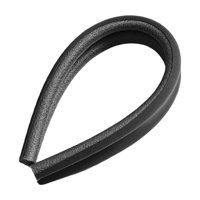 Magideal - Sello Inferior De La Puerta Exclusor De Tiro A Prueba De Polvo Protector Sin Pegamento Durable Insonorizado Anticolisión Tope De Puerta Tapón De Tiro , Negro