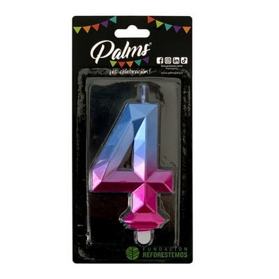 Vela Numérica Nº 4 Palms