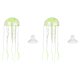 thumbnail image 1 of Decoración de Acuario Uxcell Medusa, Decoraciones para Peceras Medusa Falsa Brillante de Silicona, (Amarillo, S, 2 Piezas), Destinado para Decoración de Tanque, 1 of 7
