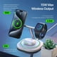 thumbnail image 2 of 3 En 1 15W Magnetic Wireless Charging Blocks For iPhone 14 Pro Max Apple Watch AirPods Desk Charging Station-Blanco, 2 of 6