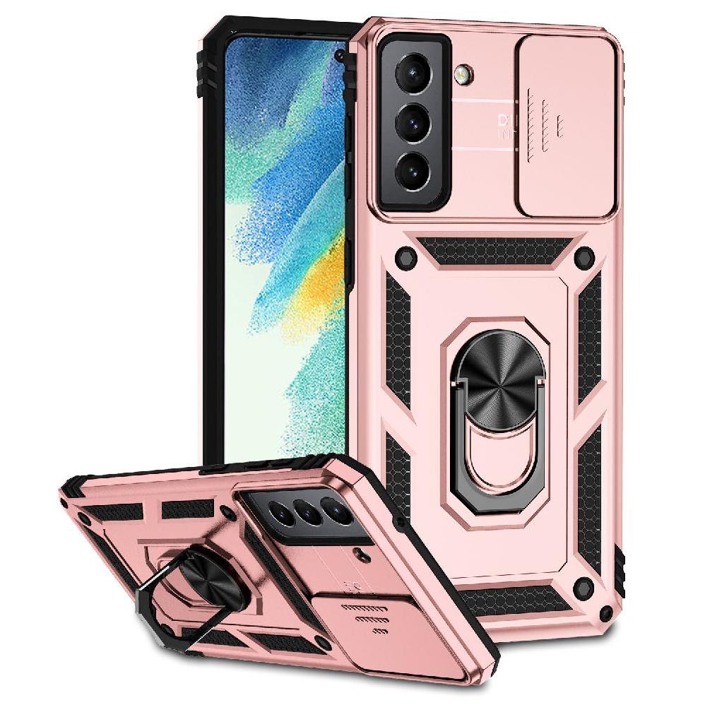 Estuche Gangxun Para Samsung Galaxy S21 Fe, Soporte Giratorio 360°, Estilo Mecánico Y Magnético