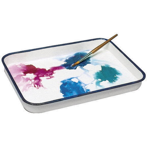 Paleta Jack Richeson Butcher de porcelana, 28 x 38 cm, color blanco