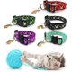 thumbnail image 3 of Collares para gatos, 5 unidades, estampado de estrellas y lunas, ajustables, con cascabel, 3 of 6