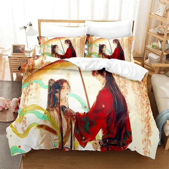 Heaven Official's Blessing Tian Guan Ci Fu Bedding SetGirls Adult Duvet Cover Pillowcase Bedding