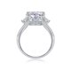 thumbnail image 3 of Anillos de Compromiso de Moissanita de 5 Quilates Color D Claridad VVS1 Anillos de Aniversario Anillo de Diamante Grande de Plata Esterlina S925 para Mujer Anillos para Esposa Mamá Talla 5-9, 3 of 8