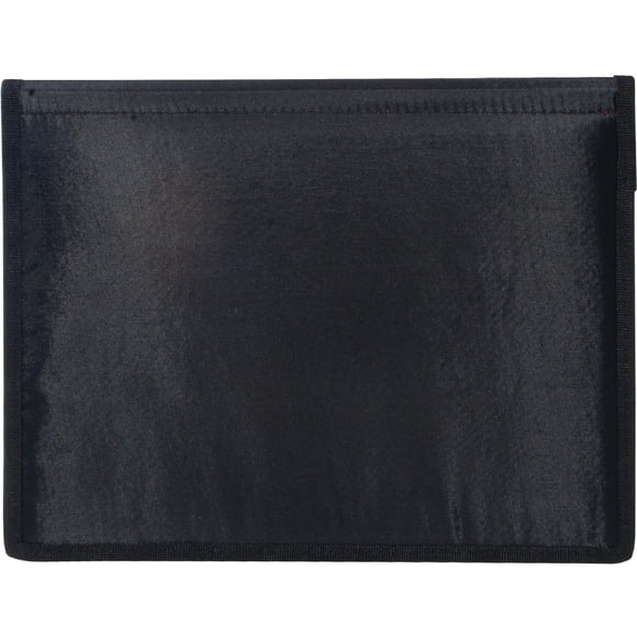 Funda para diplomas/certificados Anglers 204, 2 bolsillos, vinilo negro