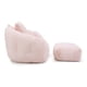 thumbnail image 3 of Giant Bean Bag Chair withFootstool, Oversized Bean Bag for Adults and Kids, Faux Fur Shell-Shaped Large Chair with Filler, Stuffed Big Accent Sofa, Floor Sofa for Gaming,Reading Living Room Bedroom, 3 of 3