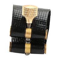 Magideal - Cierre De Ligadura Para Saxofón Alto, Cierre De Ligadura Para Saxofón Alto, Cierre De Ligadura Ajustable De Piel Sintética Para Tenor Estilo A