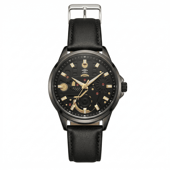 Reloj Análogo Hombre Umbro Plus Negro UMBP-1500-70